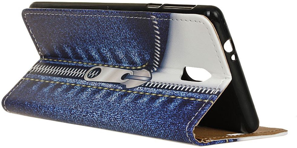 Samsung Galaxy J3 (2017) Print Portemonnee Hoesje Blauw afbeelding 5