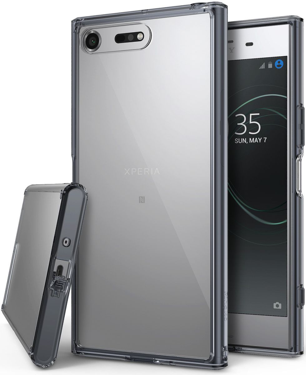 Ringke Fusion Sony Xperia XZ Premium Hoesje Smoke Black afbeelding 1