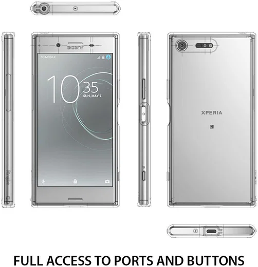Ringke Fusion Sony Xperia XZ Premium Hoesje Smoke Black afbeelding 5