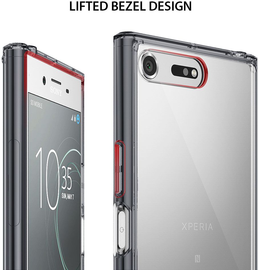 Ringke Fusion Sony Xperia XZ Premium Hoesje Smoke Black afbeelding 6