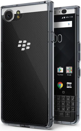 Ringke Fusion BlackBerry Keyone Hoesje Doorzichtig Zwart afbeelding 1