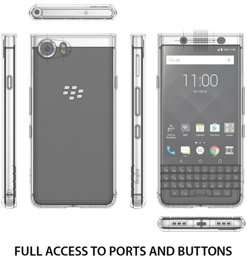 Ringke Fusion BlackBerry Keyone Hoesje Doorzichtig afbeelding 4