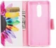 Nokia 5 Portemonnee Flip Hoesje Print Flowers afbeelding 3