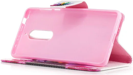 Nokia 5 Portemonnee Flip Hoesje Print Flowers afbeelding 5