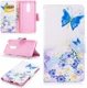 Nokia 5 Portemonnee Flip Hoesje Print Blue Butterfly afbeelding 8