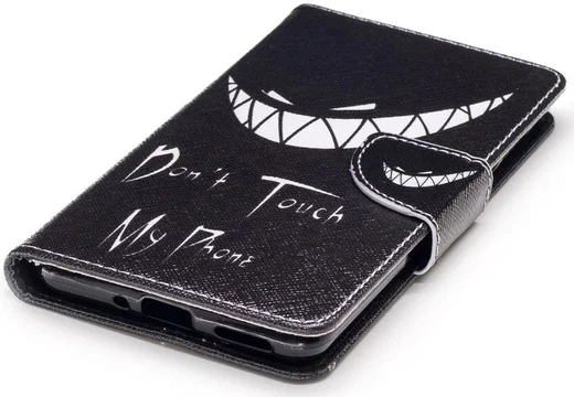 Nokia 5 Portemonnee Flip Hoesje Print Don't Touch My Phone afbeelding 6