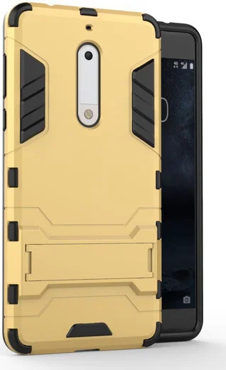 Hybride Nokia 5 Hoesje Goud afbeelding 1