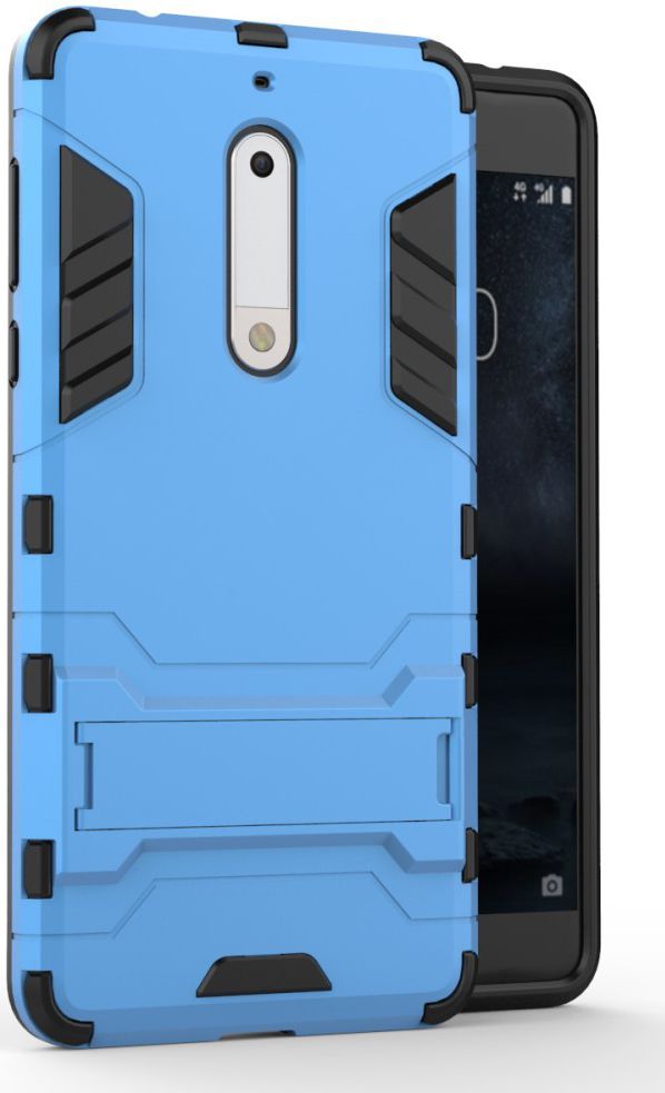 Hybride Nokia 5 Hoesje Blauw afbeelding 1