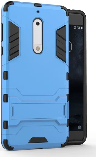 Hybride Nokia 5 Hoesje Blauw afbeelding 1