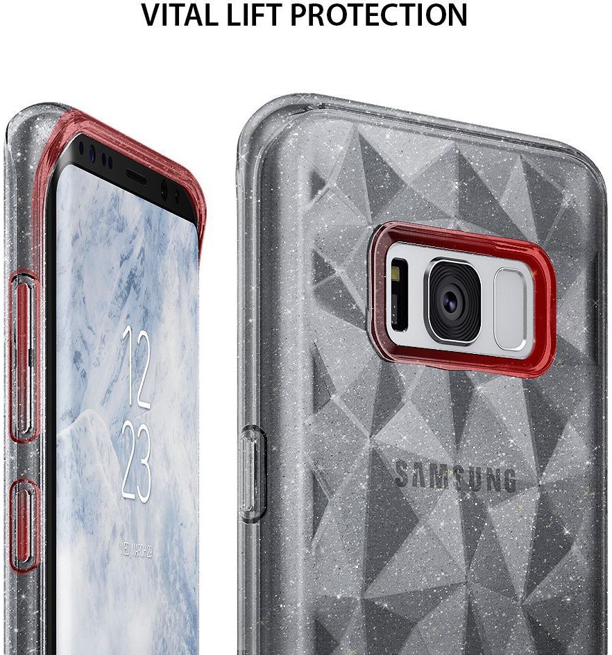 Ringke Air Prism Samsung Galaxy S8 Hoesje Grijs Glitter afbeelding 3