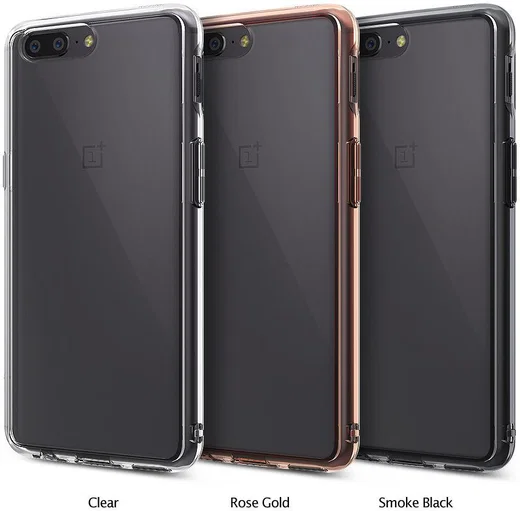Ringke Fusion OnePlus 5 Hoesje Doorzichtig Smoke Black afbeelding 2