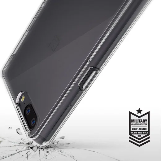 Ringke Fusion OnePlus 5 Hoesje Doorzichtig Smoke Black afbeelding 3