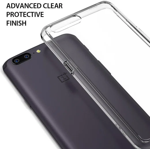 Ringke Fusion OnePlus 5 Hoesje Doorzichtig Smoke Black afbeelding 5