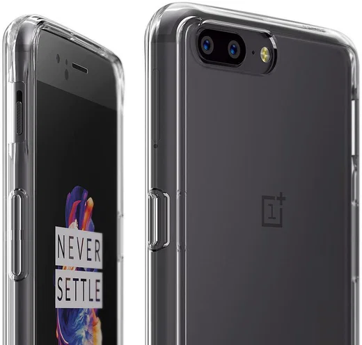 Ringke Fusion OnePlus 5 Hoesje Doorzichtig Smoke Black afbeelding 6