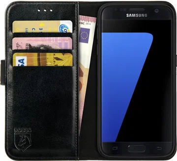 Rosso Element Samsung Galaxy S7 Hoesje Book Cover Zwart