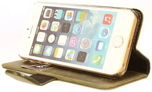 Valenta Classic Luxe iPhone 5/5S/SE Hoesje Leer Bookcase Vintage Groen afbeelding 2