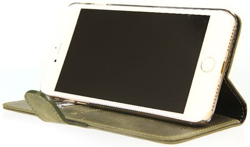 Valenta Classic Luxe iPhone 8/7/6(s) Plus Hoesje Leer Bookcase Groen afbeelding 5