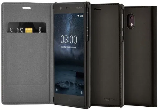 Nokia CP-303 Flip Case Nokia 3 Zwart afbeelding 3
