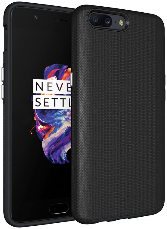 OnePlus 5 Hybride Backcover Hoesje Zwart afbeelding 1