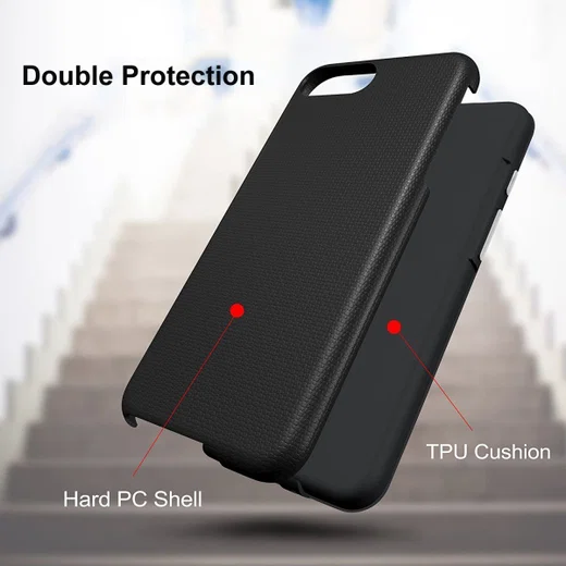OnePlus 5 Hybride Backcover Hoesje Zwart afbeelding 2