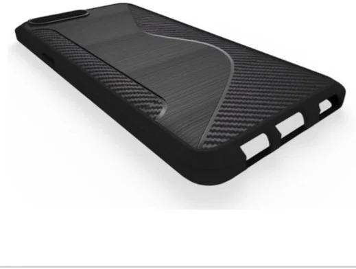 OnePlus 5 Carbon TPU Hoesje Zwart afbeelding 2
