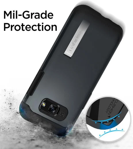 Spigen Slim Armor Samsung Galaxy A5 (2017) Grijs afbeelding 5