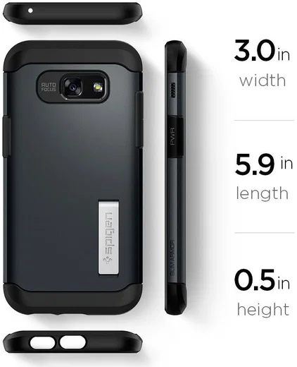 Spigen Slim Armor Samsung Galaxy A5 (2017) Grijs afbeelding 6