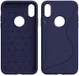 Apple iPhone X Carbon TPU Hoesje Blauw afbeelding 1