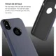 Apple iPhone X Rubber Hard Case Blauw afbeelding 6