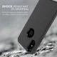 Apple iPhone X Rubber Hard Case Zwart afbeelding 3