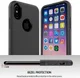 Apple iPhone X Rubber Hard Case Zwart afbeelding 5