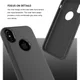 Apple iPhone X Rubber Hard Case Zwart afbeelding 6