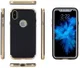 Apple iPhone X Carbon TPU Case Goud Zwart afbeelding 3