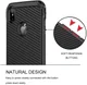 Apple iPhone X Carbon TPU Case Zwart afbeelding 2