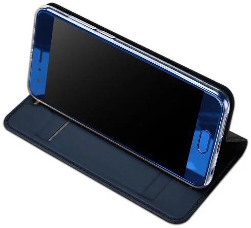 Dux Ducis Premium Book Case Honor 9 Hoesje met Kaarthouder Blauw afbeelding 4