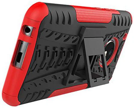 Motorola Moto G5 Robuust Hybride Hoesje Rood afbeelding 3