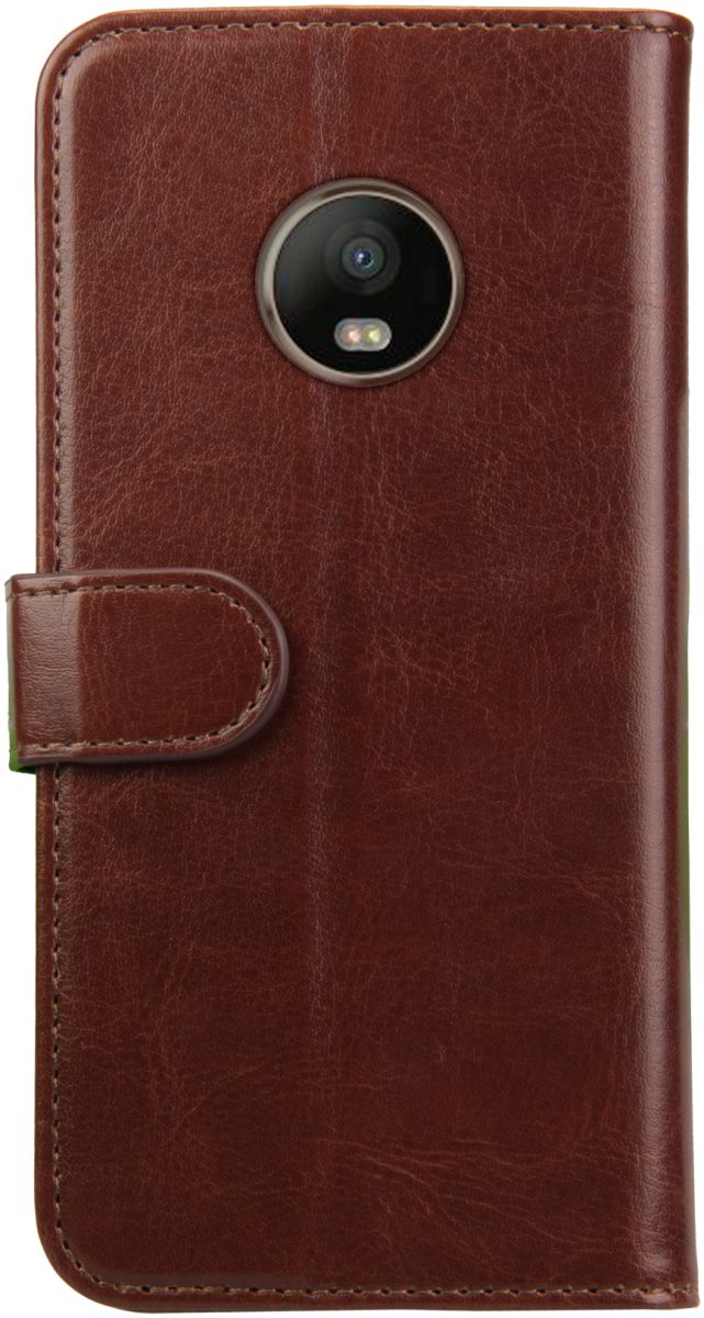 Rosso Element Motorola Moto E4 Hoesje Book Cover Bruin afbeelding 4