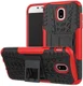 Samsung Galaxy J5 (2017) Robuust Hybride Hoesje Rood afbeelding 1