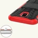 Samsung Galaxy J5 (2017) Robuust Hybride Hoesje Rood afbeelding 3