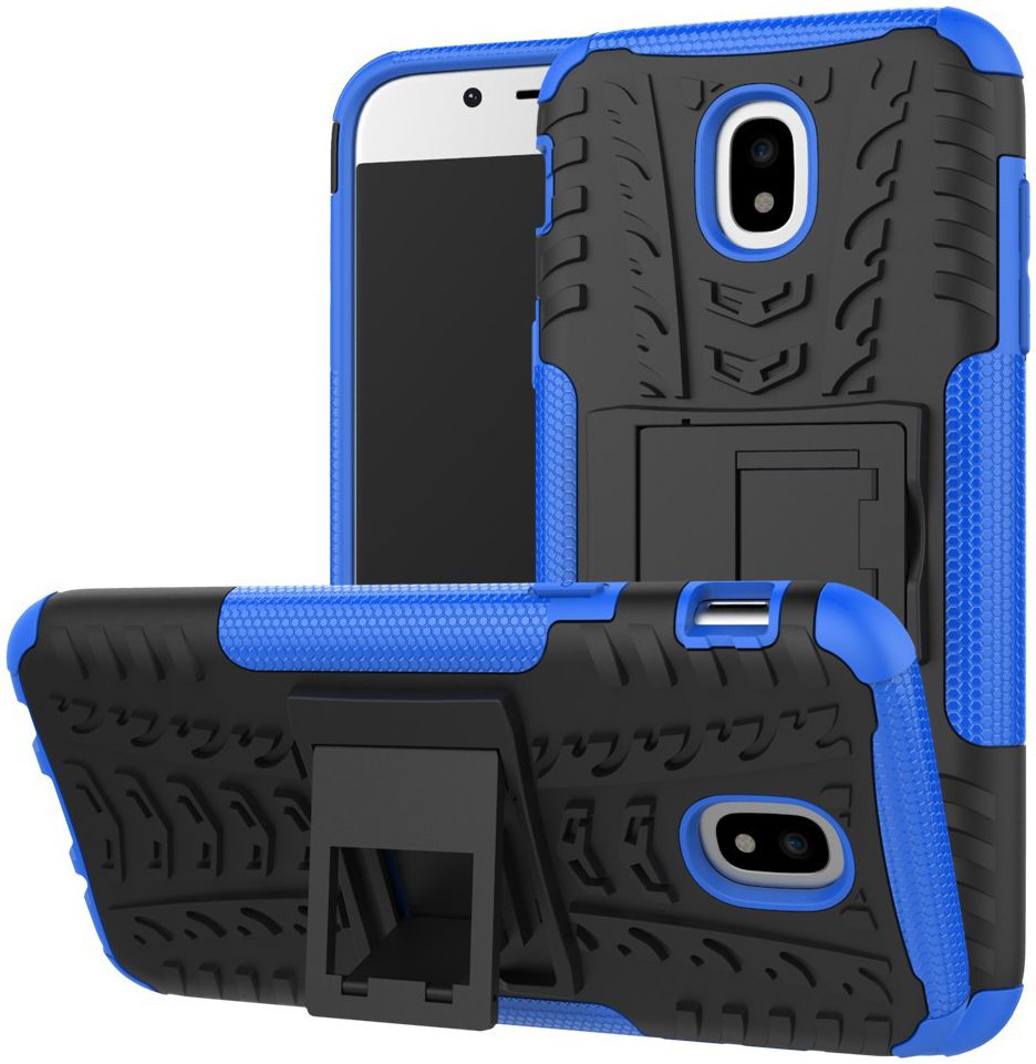 Samsung Galaxy J5 (2017) Robuust Hybride Hoesje Blauw afbeelding 1