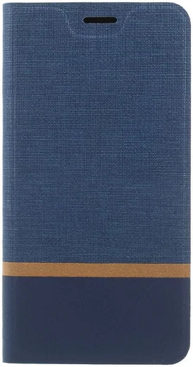 Samsung Galaxy J5 (2017) Linnen Portemonnee Hoesje Blauw afbeelding 1