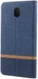 Samsung Galaxy J5 (2017) Linnen Portemonnee Hoesje Blauw afbeelding 3