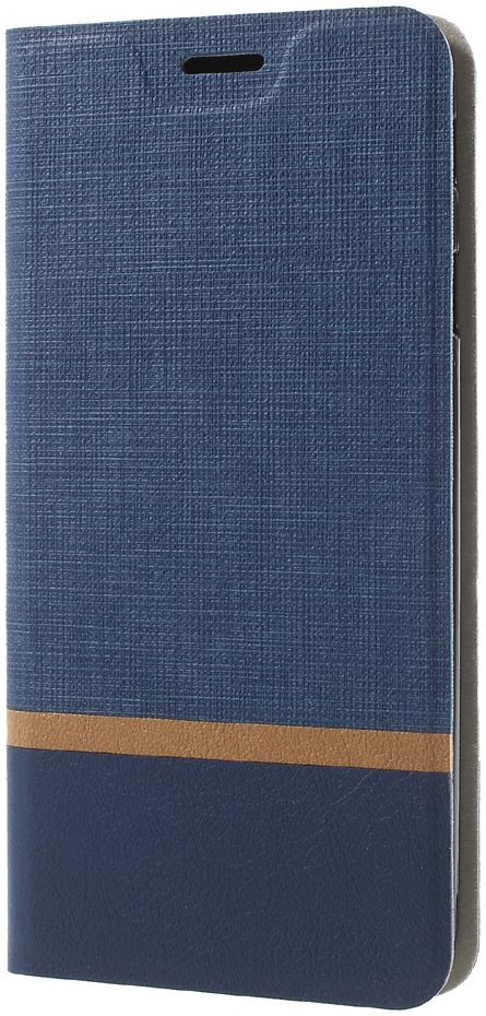 Samsung Galaxy J5 (2017) Linnen Portemonnee Hoesje Blauw afbeelding 4