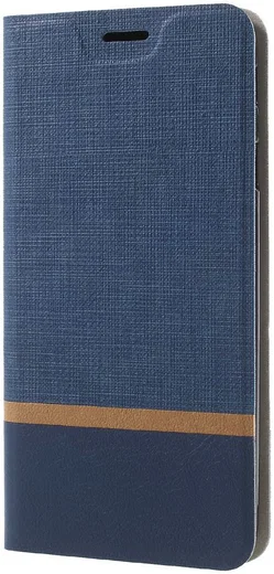 Samsung Galaxy J5 (2017) Linnen Portemonnee Hoesje Blauw afbeelding 4