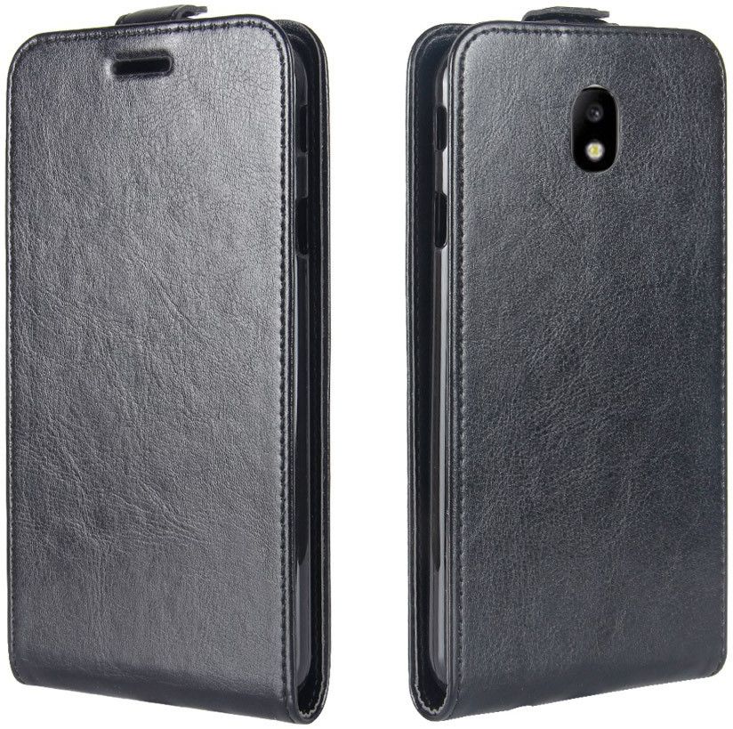 Samsung Galaxy J5 (2017) Verticaal Flip Hoesje Zwart afbeelding 4