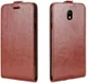 Samsung Galaxy J5 (2017) Verticaal Flip Hoesje Bruin afbeelding 2