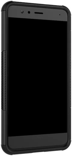 Huawei P10 Lite Robuust Hybride Hoesje Zwart afbeelding 8