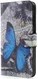 Huawei P10 Lite Portemonnee Hoesje Blue Butterfly afbeelding 4