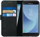 Rosso Deluxe Samsung J5 2017 Hoesje Echt Leer Pasjes Book Case Zwart afbeelding 1