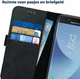 Rosso Deluxe Samsung J5 2017 Hoesje Echt Leer Pasjes Book Case Zwart afbeelding 5